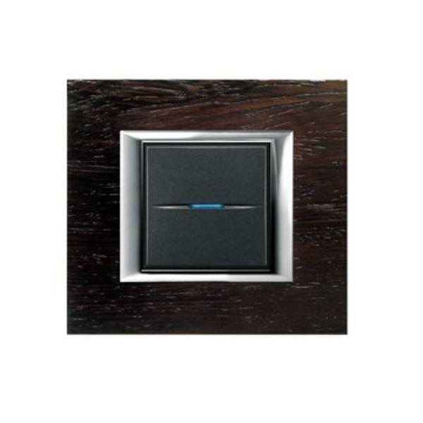 PLACA CON 2 MDULOS AXOLUTE MADERA WENGE