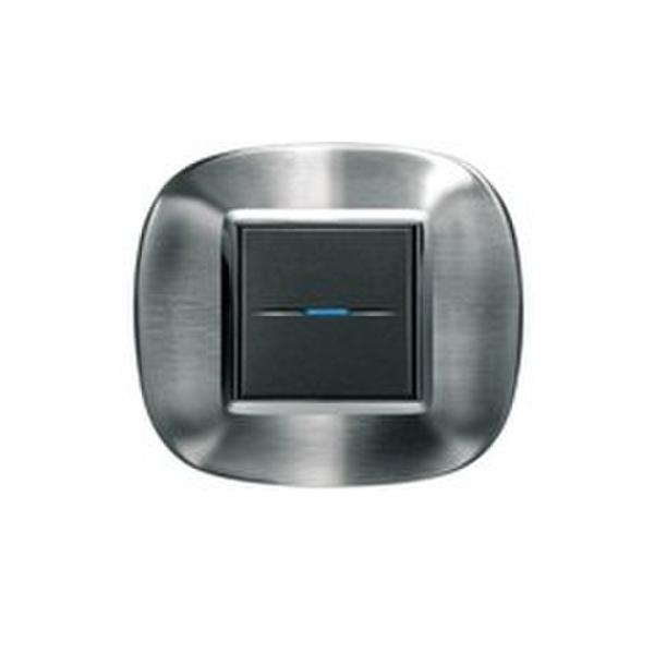 PLACA 2+2 MODULOS AXOLUTE ACERO SATINADO