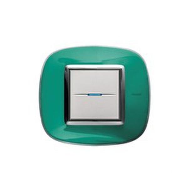 PLACA 2+2+2+2 MÓDULOS AXOLUTE EN COLOR VERDE LIQUIDO