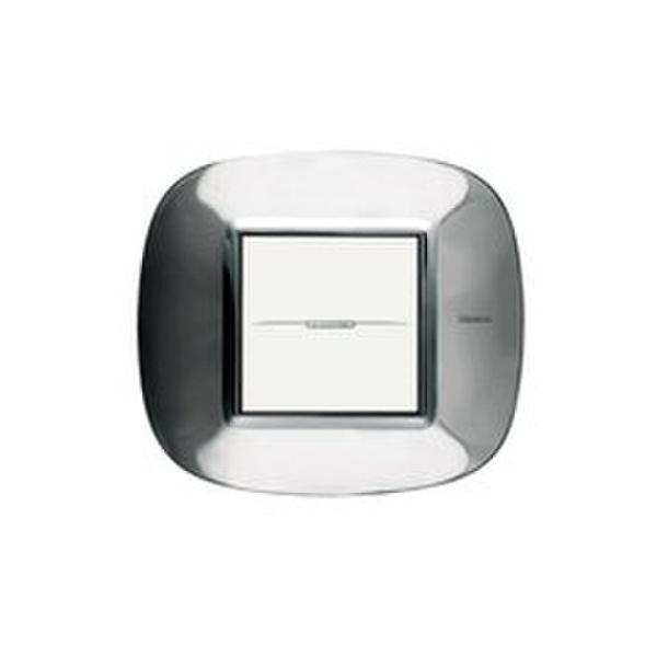 PLACA CON 2 MÓDULOS AXOLUTE ACERO PULIDO