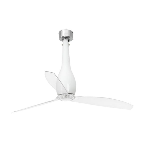 VENTILADOR ETERFAN DIMETRO 128cm BLANCO BRILLO PALAS TRANSPARENTE