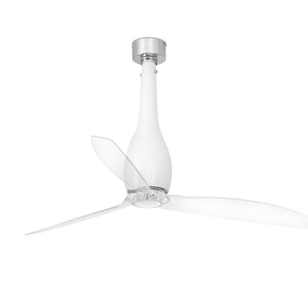 VENTILADOR ETERFAN DIMETRO 128cm BLANCO MATE PALAS TRANSPARENTE