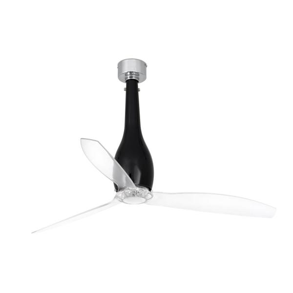 VENTILADOR ETERFAN DIMETRO 128cm NEGRO BRILLO PALAS TRANSPARENTE