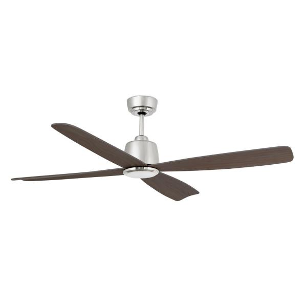 VENTILADOR MOLOKAI DIÁMETRO 125cm NÍQUEL MATE 4 PALAS NOGAL