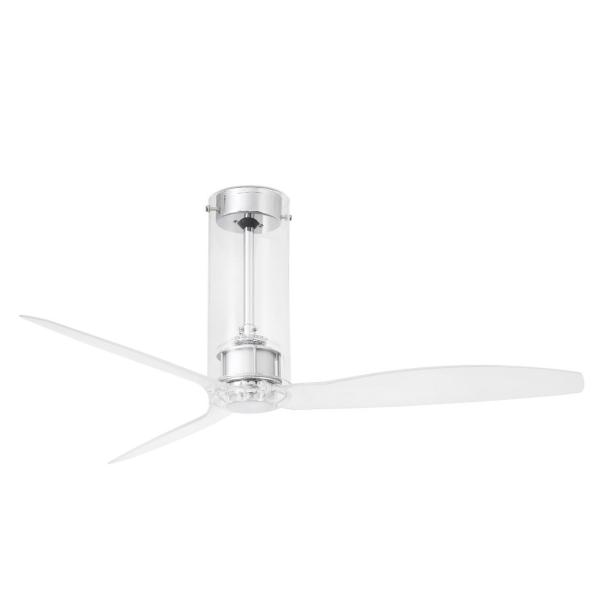 VENTILADOR TUBE FAN DIMETRO 128cm 3 PALAS CROMO TRANSPARENTE