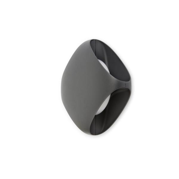 APLIQUE BU-OH GRIS OSCURO LED 12W 3000K