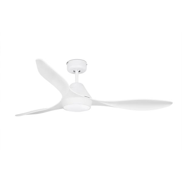 VENTILADOR TECHO CON MOTOR POLARIS DIMETRO 132cm 3 PALAS LED 18W BLANCO