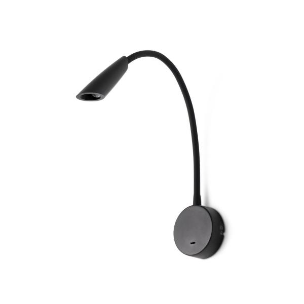 APLIQUE LECTOR BOKEN 3W LED 3K NEGRO