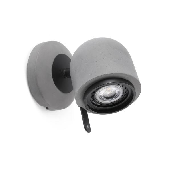 APLIQUE ORIENTABLE STONE 1xGU10 LED 8W GRIS PIEDRA