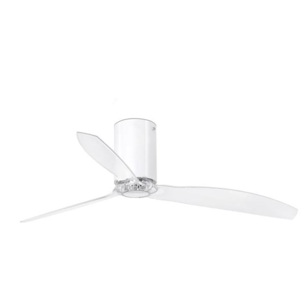 VENTILADOR TECHO MINI TUBE FAN DIMETRO 128cm BLANCO BRILLO 3 PALAS