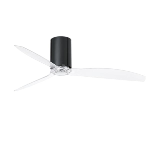 VENTILADOR TECHO MINI TUBE FAN DIMETRO 128cm NEGRO BRILLO 3 PALAS