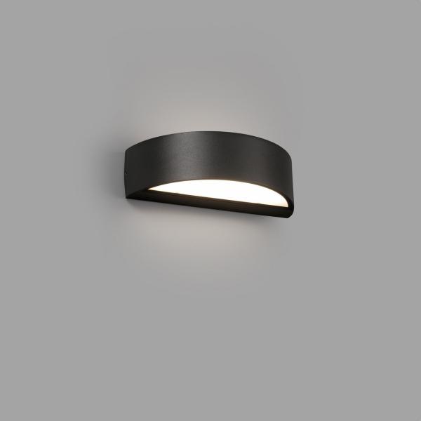 APLIQUE OVAL LED 10W 3000K GRIS OSCURO