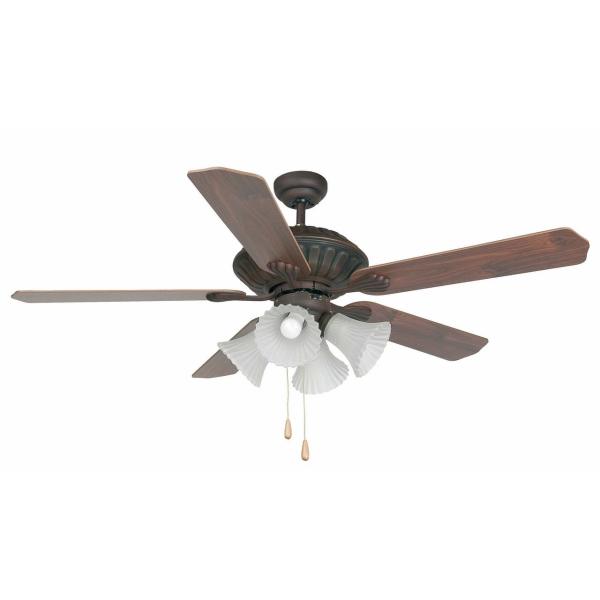 VENTILADOR CORSO 5 PALAS DIÁMETRO 132cm 4xE27 60W MARRÓN