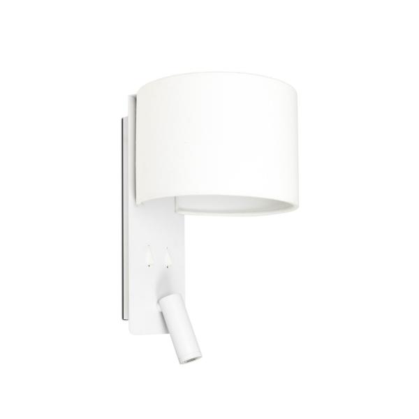 APLIQUE FOLD BLANCO 1xE27 CON LECTOR LED 3W