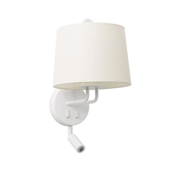 APLIQUE MONTREAL BLANCO E27 LECTOR LED 1-3W 2700K