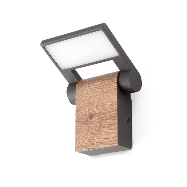 APLIQUE WOOD GRIS OSCURO LED 10W 3000K