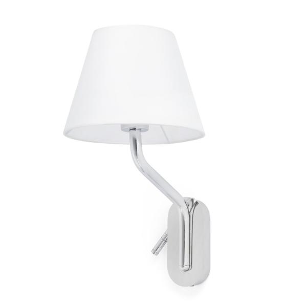 APLIQUE ETERNA CROMO E27 15W LECTOR DERECHA LED