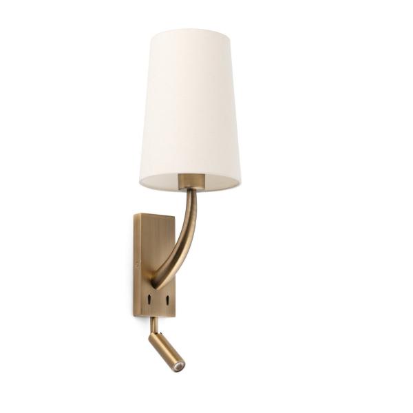 APLIQUE REM CON LECTOR LED PANTALLA BEIGE ORO VIEJO