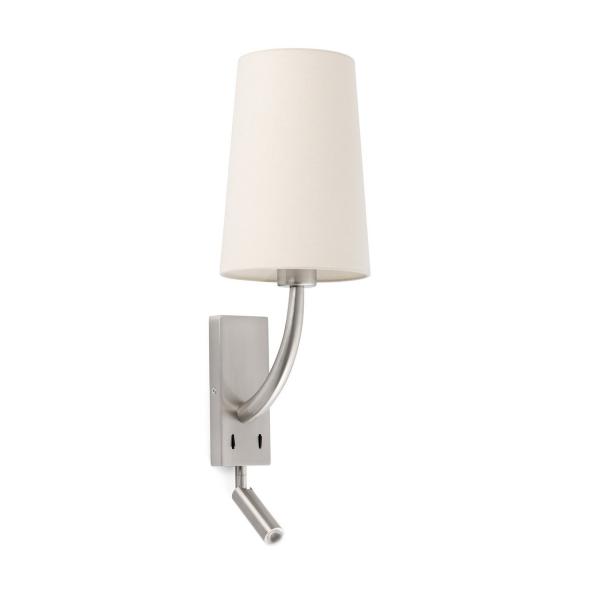 APLIQUE REM CON LECTOR LED PANTALLA BEIGE NQUEL MATE