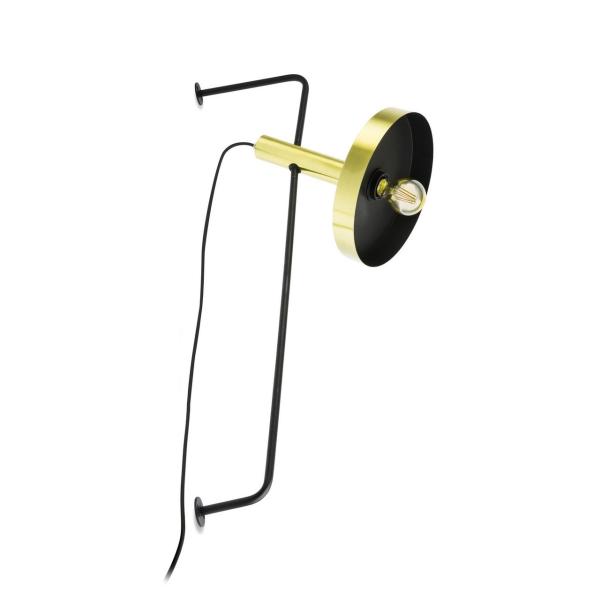 APLIQUE WHIZZ 1 X E27 ORO NEGRO