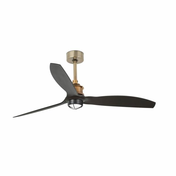 VENTILADOR JUST FAN 1280mm ORO VIEJO 3 PALAS NEGRAS 17W 3000K