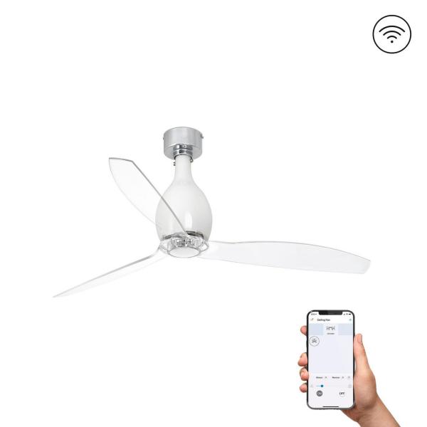 VENTILADOR MINI ETERFAN 1280mm BLANCO BRILLO PALAS TRANSPARENTES S/R