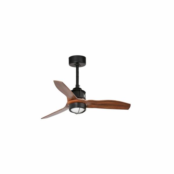 VENTILADOR JUST FAN XS DIMETRO 810mm NEGRO PALAS MADERA 17W 3000K