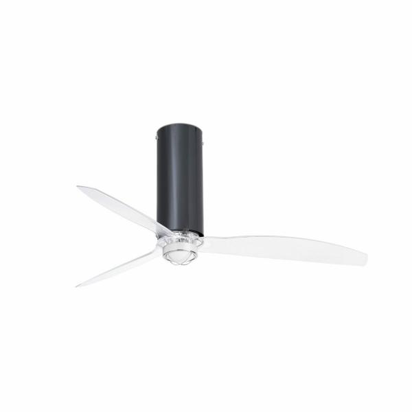 VENTILADOR TUBE FAN 1280mm NEGRO BRILLO 3 PALAS 17W 3000K