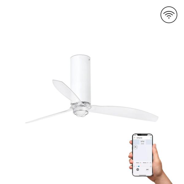 VENTILADOR TUBE FAN 1280mm BLANCO MATE 3 PALAS 17W 3000K S/R