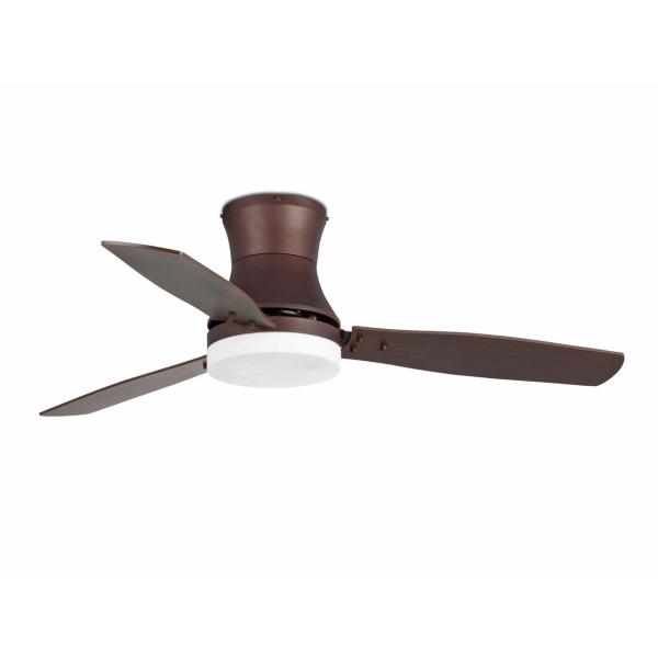 VENTILADOR TONSAY 3 PALAS 2xE27 15W MARRN OSCURO