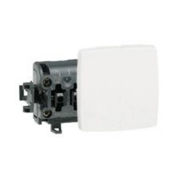 INTERRUPTOR CONMUTADOR OTEO 10A, COMPONIBLE, BLANCO