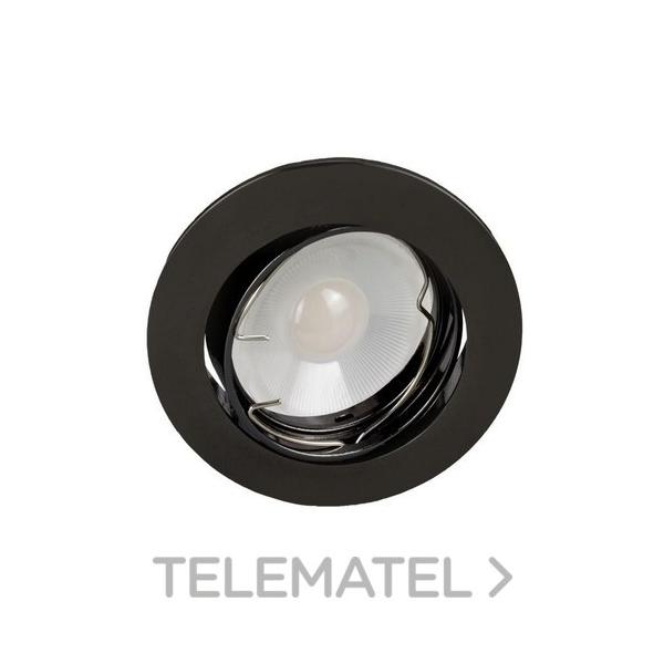 EMPOTRABLE REDONDO BASCULANTE LED 54000 7W IP20 DIMABLE CROMO NEGRO