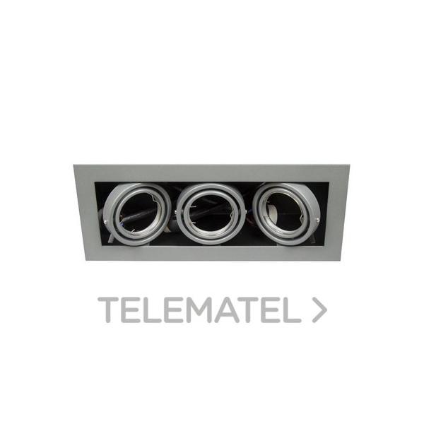 LUMINARIA EMPOTRABLE KARDAN 3x50W GRIS