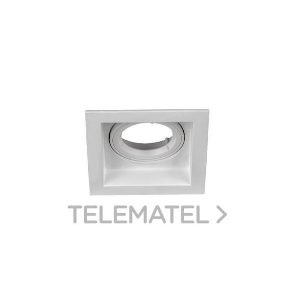 DOWNLIGHT EMPOTRABLE 4206 CUADRADO BASCULANTE GU10/MR16 BLANCO