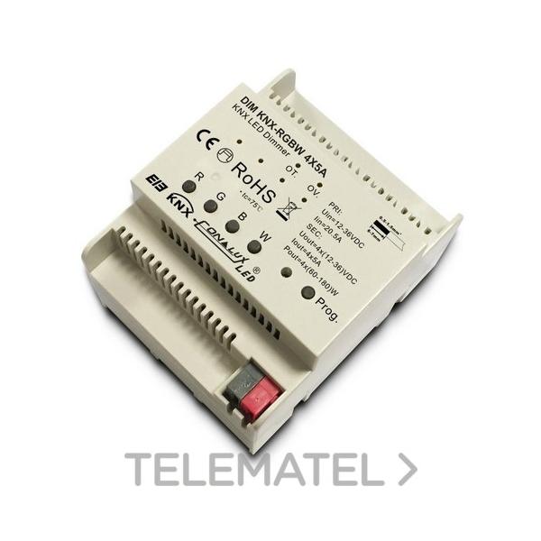 DIMMER PARA CONTROL KNX 4 CANALES 5A 12/24VDC