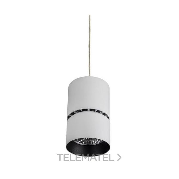 FOCO COLGANTE DECORATIVO CON LED 30W 4000K BLANCO CON ARO INTERIOR NEGRO