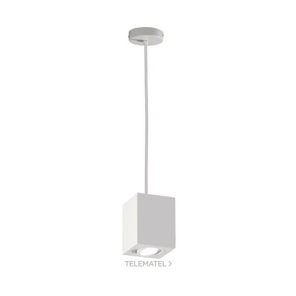LUMINARIA COLGANTE DECORATIVO 54208 CUADRADO GU10 7W BLANCO