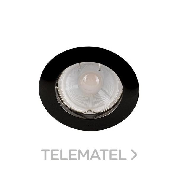 EMPOTRABLE REDONDO FIJO LED 54001 7W IP20 DIMABLE CROMO NEGRO