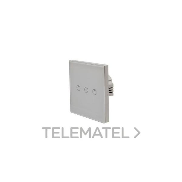 PANEL DE CONTROL TCTIL 3 SALIDAS 800W 86x86x35mm BLANCO WIFI