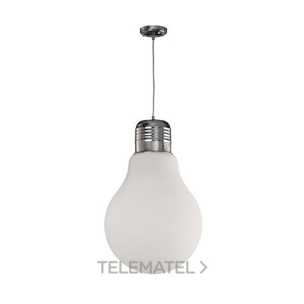 LUMINARIA COLGANTE FORMA BOMBILLA BLANCO D380 X H600 MM