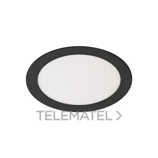 PANEL LED REDONDO 20W 4000K NEGRO