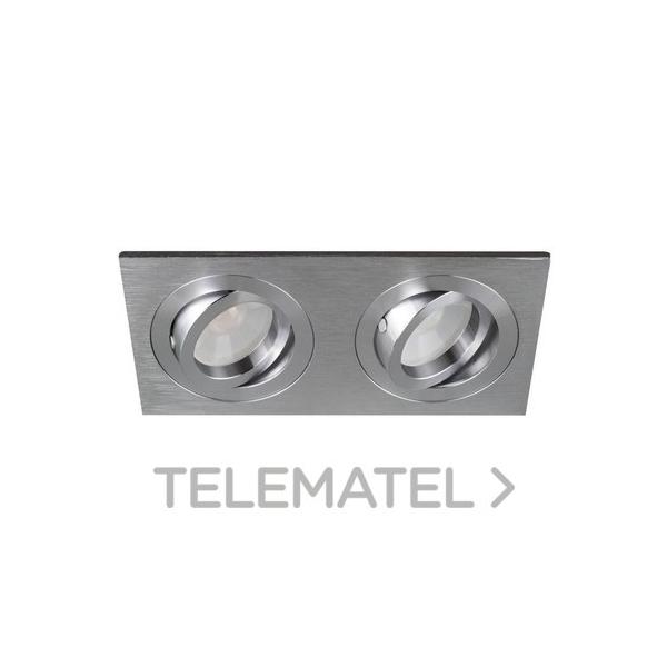 EMPOTRABLE RECTANGULAR BASCULANTE ALUMINIO LED GU10 7W 3000K DIM