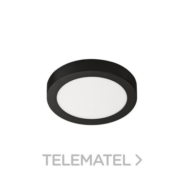 PANEL LED REDONDO SUPERFICIE 20W 4000K NEGRO VDC 24V