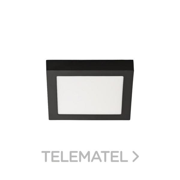 PANEL LED CUADRADO SUPERFICIE 20W 4000K NEGRO VDC 24V