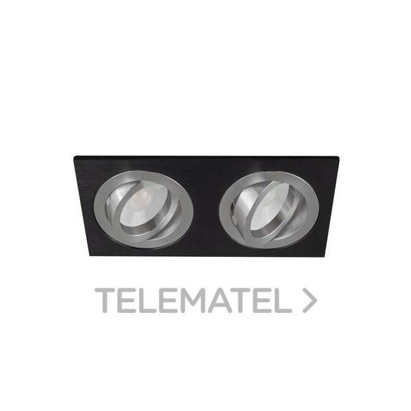 EMPOTRABLE RECTANGULAR BASCULANTE WENGUÉ LED GU10 7W 3000K DIM