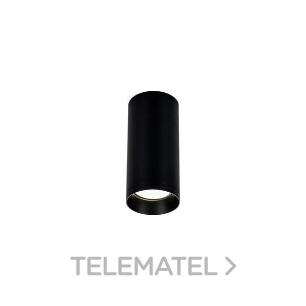 FOCO SUPERFICIE REDONDO NEGRO GU10 130mm