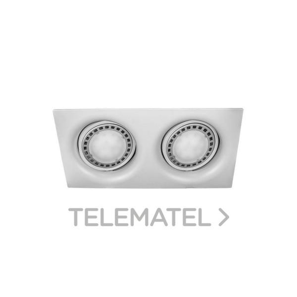 EMPOTRABLE RTGLAR.BASC.5034 Al BL 2xLED QR111 15W 4000K TRIAC