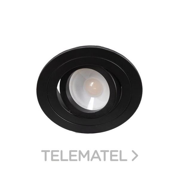 EMPOTRABLE REDONDO 5139 BASCULANTE NEGRO LED GU10 3W 3000K DIM