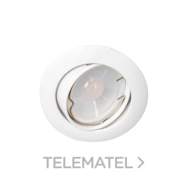 EMPOTRABLE REDONDO 54000 BASCULANTE BLANCO GU10 LED 7W 6000K