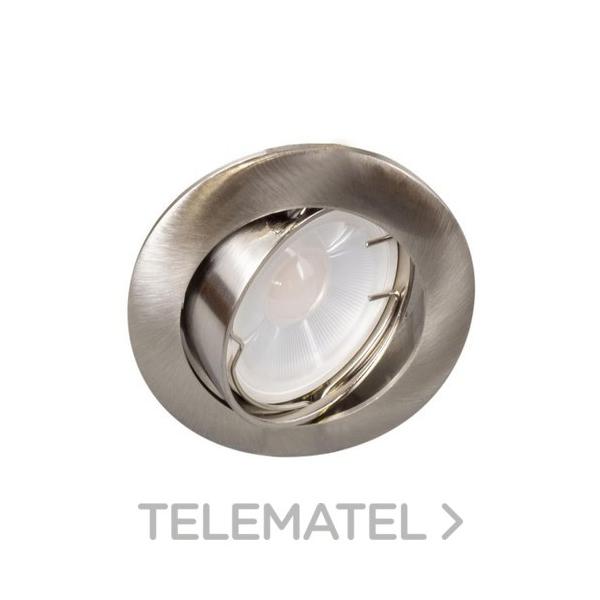 EMPOTRABLE REDONDO 54000 BASCULANTE NÍQUEL GU10 LED 7W 3000K DIM